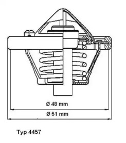 Термостат WAHLER 4457.82D